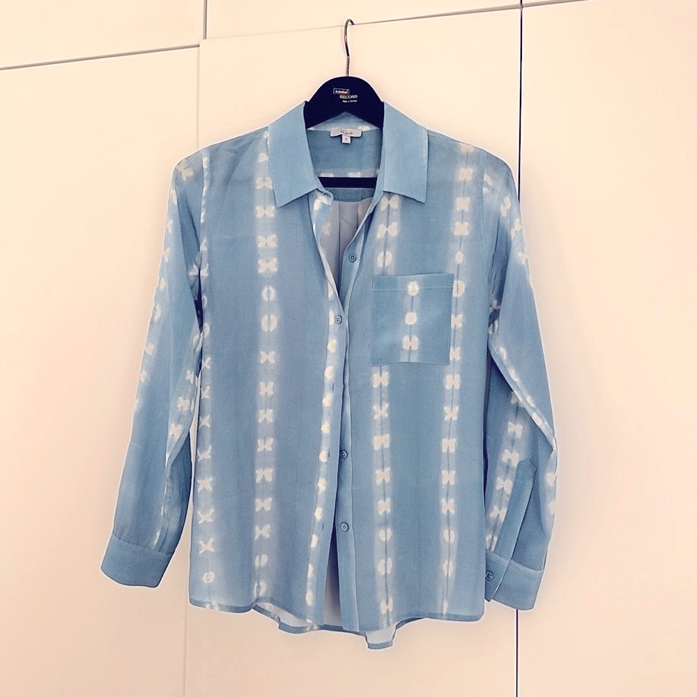 Rails Button Up Silk Shirt